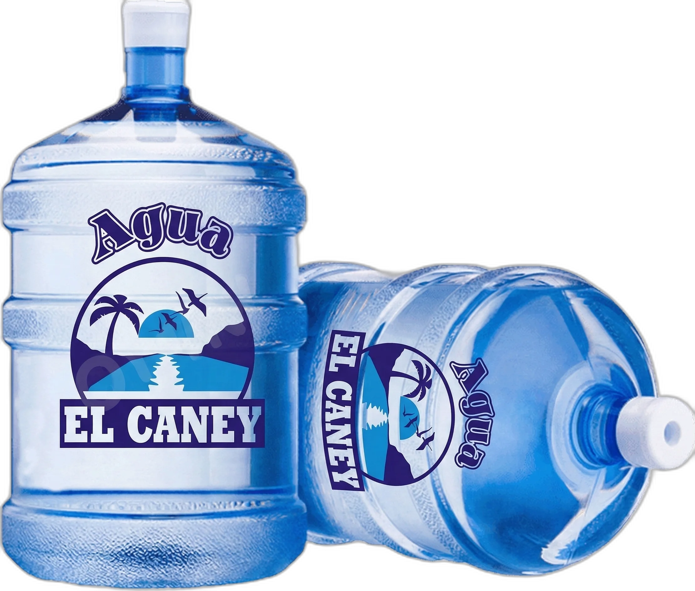 Botellón de agua pura con salpicaduras